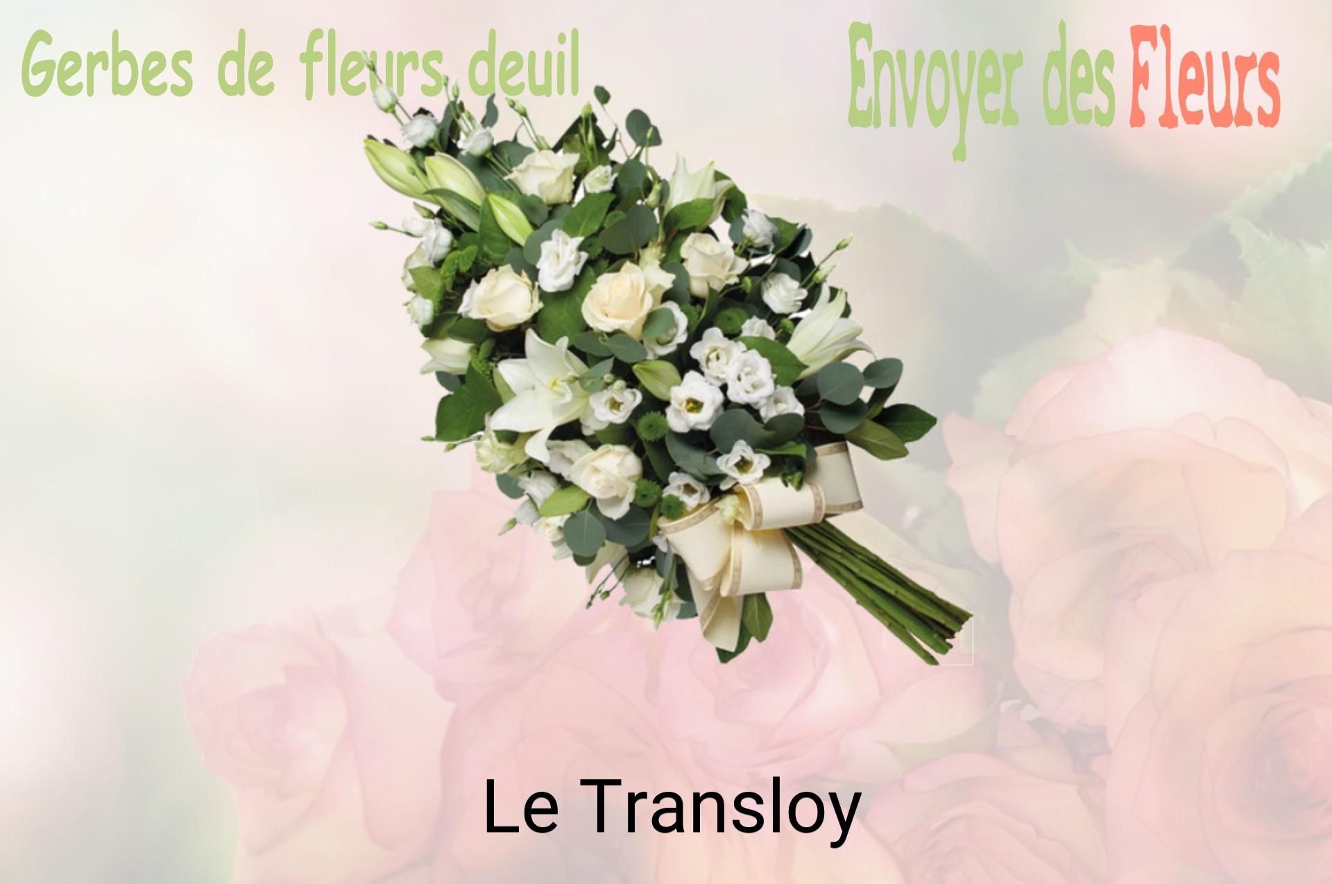 Gerbe de fleurs de deuil livrée à Le Transloy
